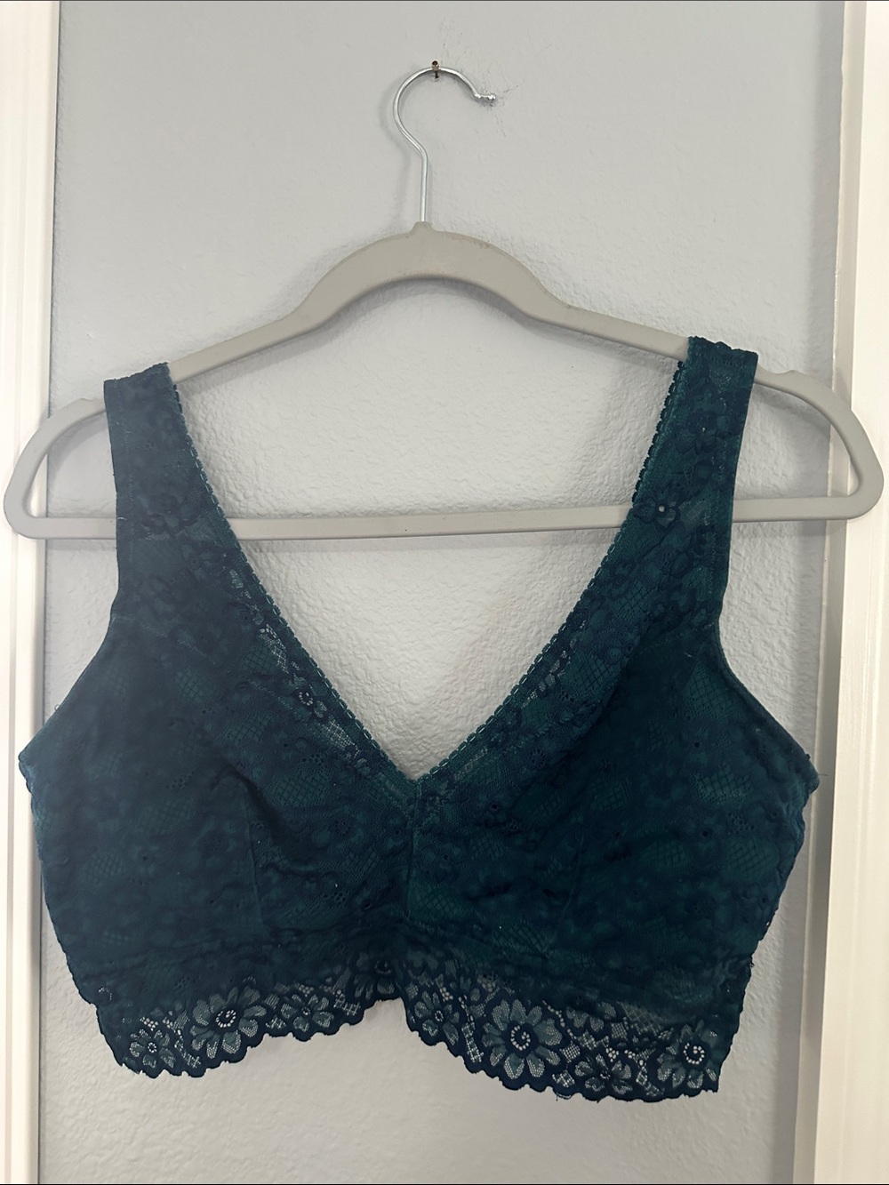 Lace Bralette - Teal Green